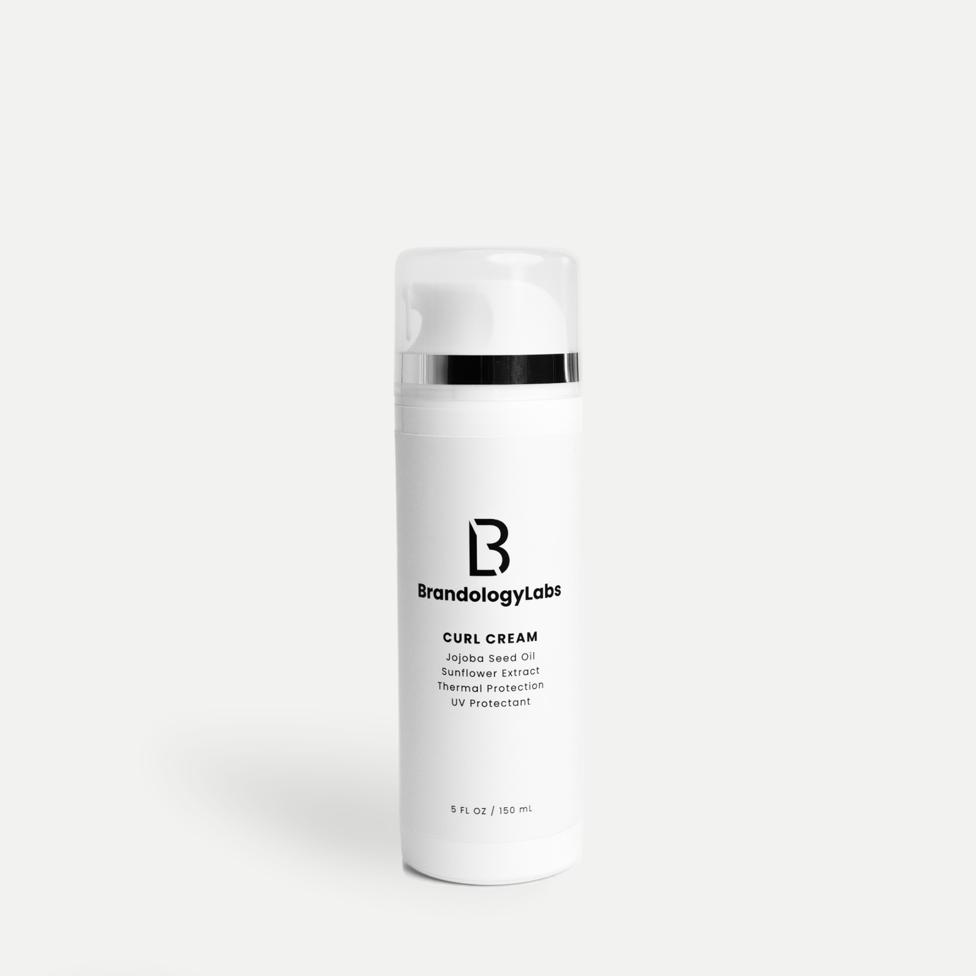 Brandology Labs Curl cream styling formula for defined soft frizz free curls