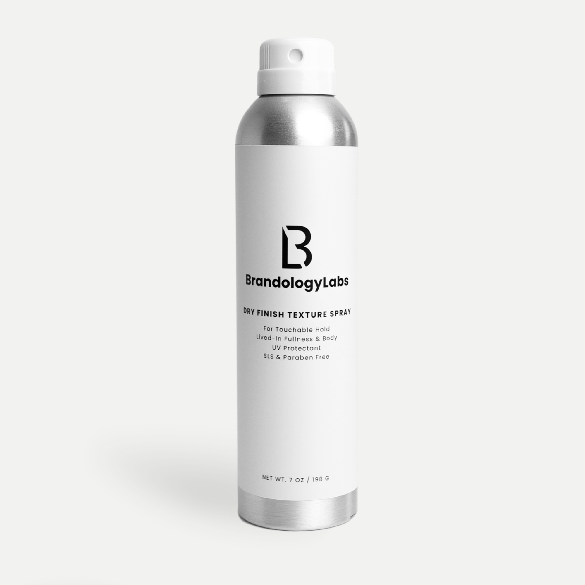Brandology Labs Dry finish texture spray for volume lift and styled texture