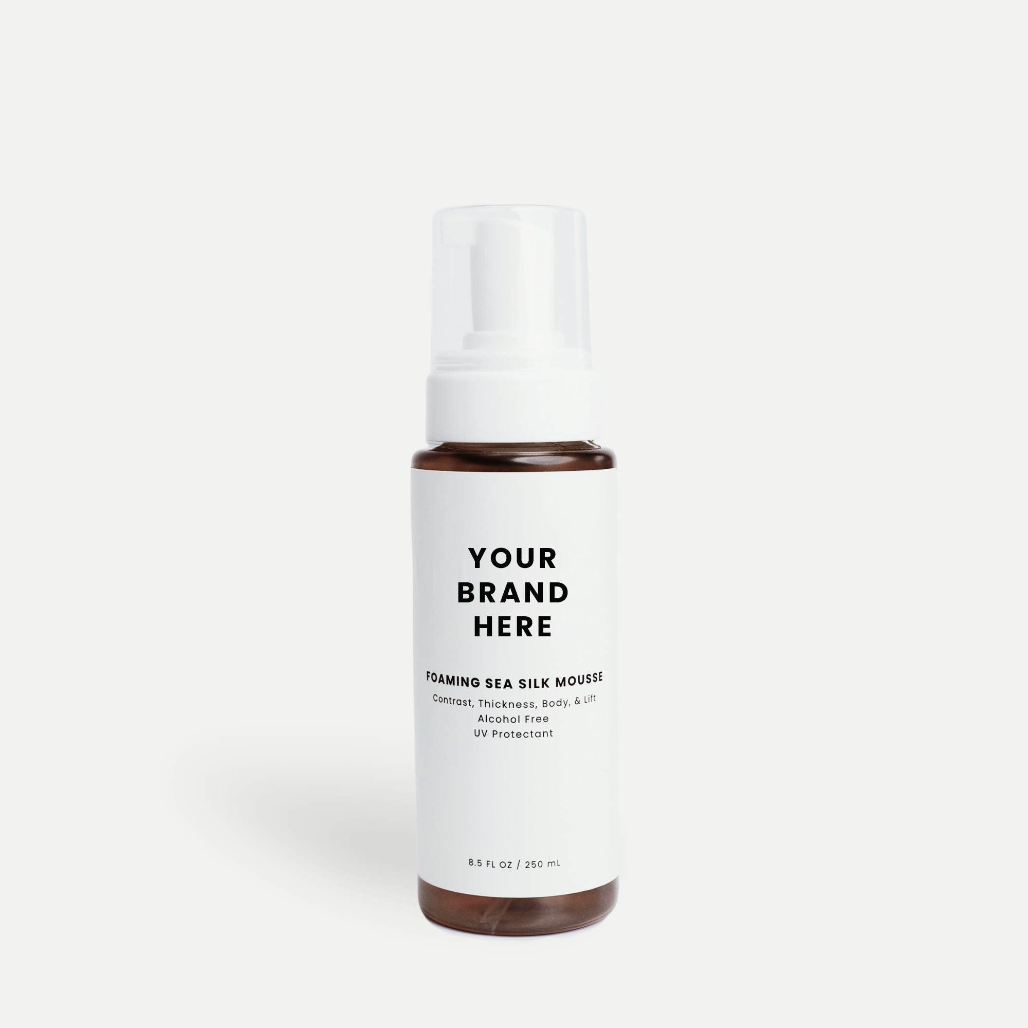 Volume mousse styling foam for soft body and shine